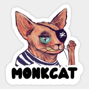 MonkCat Sticker